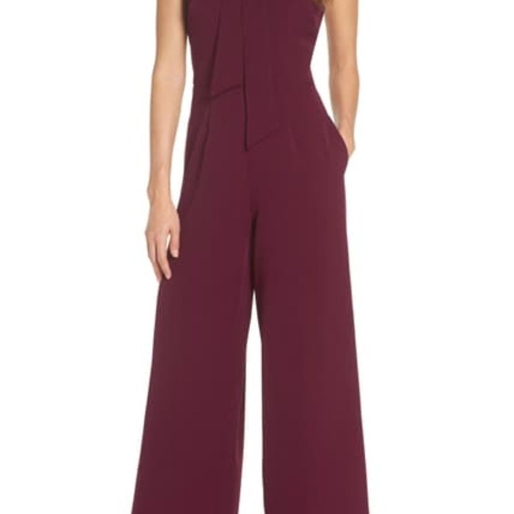 NWT Burgundy Julia Jordan Jumpsuit